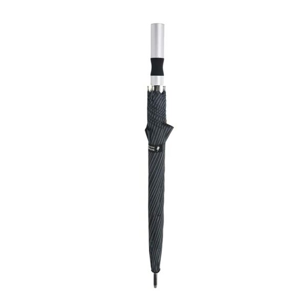 (LIQUIDACION) Paragua Wellington polo Club 13936 Gris lineas blancas