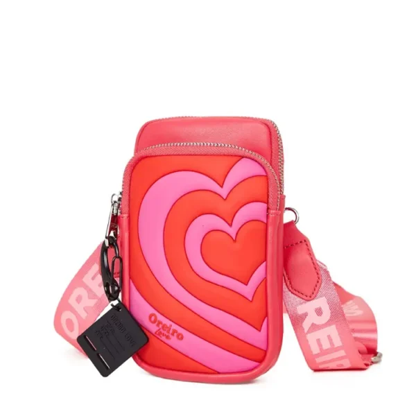 (LIQUIDACION) Porta celular Oreiro Love 22485 Fuccia.