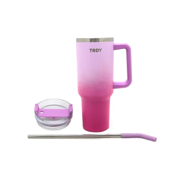 (LIQUIDACION)Vaso Termico Trendy 17512 Violeta con Fuccia
