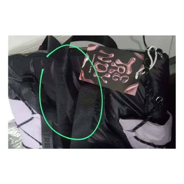 (LIQUIDACION)Mochila Trendy 17645 negro con lila - Imagen 2