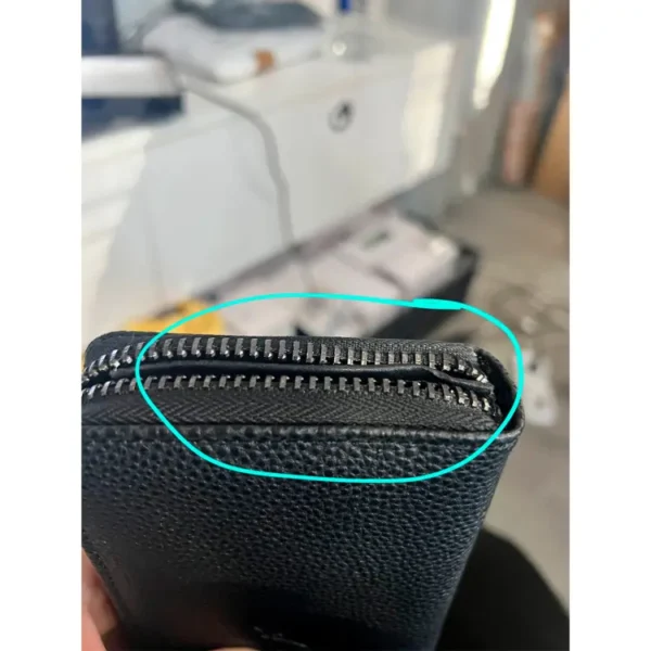 (LIQUIDACION) Billetera Las Oreiro 21535 Negro. - Imagen 2